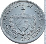 20 сентаво 1969 г. Куба(12) -5032 - аверс