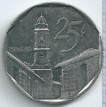 25 сентаво 1994 г. Куба(12) -5032 - реверс