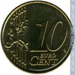 10 центов 2008 г. Кипр(11) - 4797 - реверс