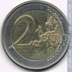2 евро 2008 г. Кипр(11) - 4797 - аверс