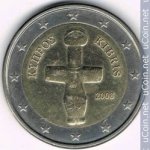 2 евро 2008 г. Кипр(11) - 4797 - реверс