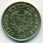 2 цента 1988 г. Кипр(11) - 4797 - реверс