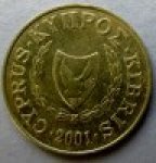 5 центов 2001 г. Кипр(11) - 4797 - реверс