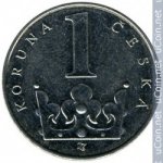1 крона 2018 г. Чехия(25) - 5695 - аверс