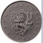 1 крона 1993 г. Чехия(25) - 5695 - аверс