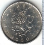 1 крона 2000 г. Чехия(25) - 5695 - аверс