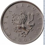 1 крона 2002 г. Чехия(25) - 5695 - аверс