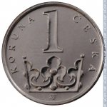 1 крона 2002 г. Чехия(25) - 5695 - реверс