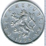 10 гелеров 1998 г. Чехия(25) - 5695 - аверс