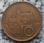 10 крон 1995 г. Чехия(25) - 5695 - реверс