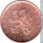 10 крон 2016 г. Чехия(25) - 5695 - реверс