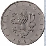 2 кроны 1993 г. Чехия(25) - 5695 - аверс