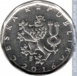 2 кроны 2016 г. Чехия(25) - 5695 - реверс