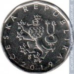 2 кроны 2019 г. Чехия(25) - 5695 - реверс