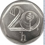 20 гелеров 1998 г. Чехия(25) - 5695 - реверс