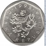 20 гелеров 1998 г. Чехия(25) - 5695 - аверс