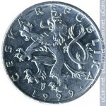 50 гелеров 1999 г. Чехия(25) - 5695 - аверс