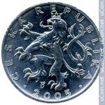 50 гелеров 2005 г. Чехия(25) - 5695 - аверс