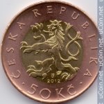 50 крон 2012 г. Чехия(25) - 5695 - реверс