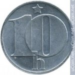 10 гелеров 1990 г. Чехия(25) - 5695 - аверс