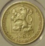 20 гелеров 1980 г. Чехия(25) - 5695 - реверс