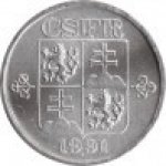 5 геллеров 1991 г. Чехия(25) - 5695 - реверс