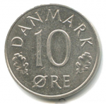 10 эре 1983 г. Дания(28) -4173 - аверс