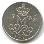 10 эре 1983 г. Дания(28) -4173 - реверс