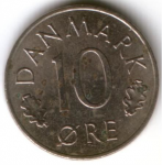 10 эре 1985 г. Дания(28) -4173 - аверс