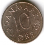 10 эре 1988 г. Дания(28) -4173 - аверс