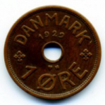 1 эре 1929 г. Дания(28) -4173 - аверс