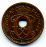 1 эре 1929 г. Дания(28) -4173 - реверс