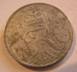 1 эре 1965 г. Дания(28) -4173 - реверс