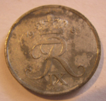 1 эре 1968 г. Дания(28) -4173 - реверс