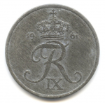 5 эре 1961 г. Дания(28) -4173 - реверс
