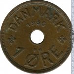 1 эре 1936 г. Дания(28) -4173 - реверс
