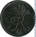 1 эре 1959 г. Дания(28) -4173 - аверс