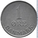 1 эре 1961 г. Дания(28) -4173 - реверс