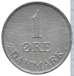 1 эре 1964 г. Дания(28) -4173 - реверс