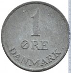 1 эре 1969 г. Дания(28) -4173 - реверс