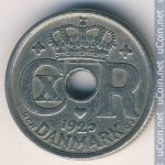 10 эре 1925 г. Дания(28) -4173 - реверс