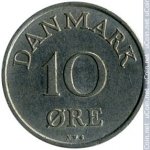 10 эре 1949 г. Дания(28) -4173 - реверс
