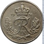 10 эре 1951 г. Дания(28) -4173 - аверс