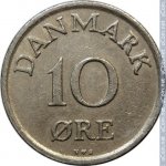 10 эре 1951 г. Дания(28) -4173 - реверс