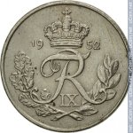 10 эре 1952 г. Дания(28) -4173 - аверс