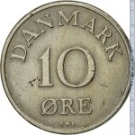 10 эре 1952 г. Дания(28) -4173 - реверс