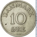 10 эре 1956 г. Дания(28) -4173 - реверс