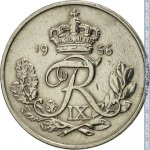 10 эре 1956 г. Дания(28) -4173 - аверс