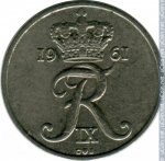 10 эре 1961 г. Дания(28) -4173 - аверс