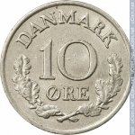 10 эре 1965 г. Дания(28) -4173 - реверс